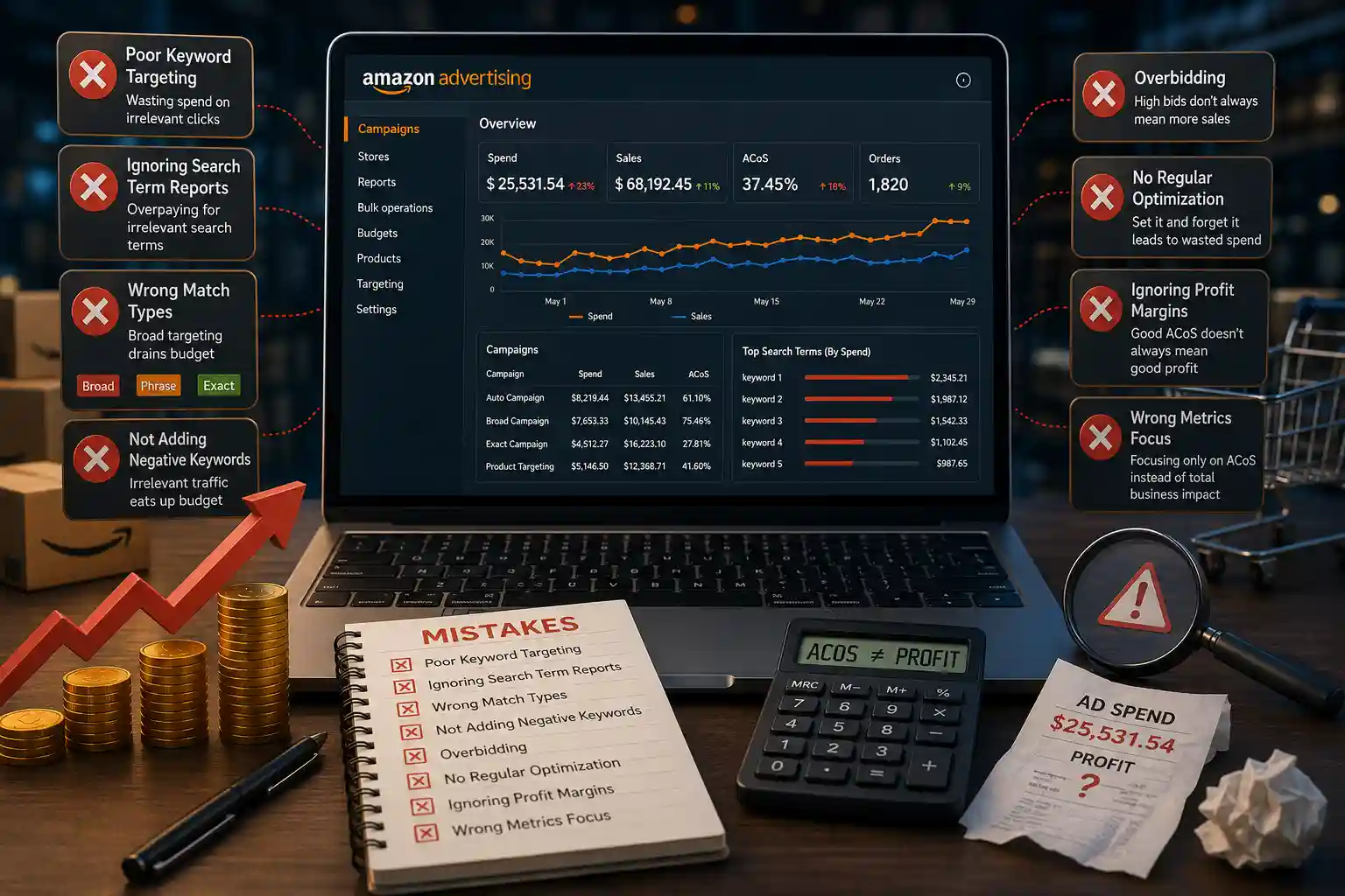 Common Amazon PPC Mistakes That Increase Advertising Costs