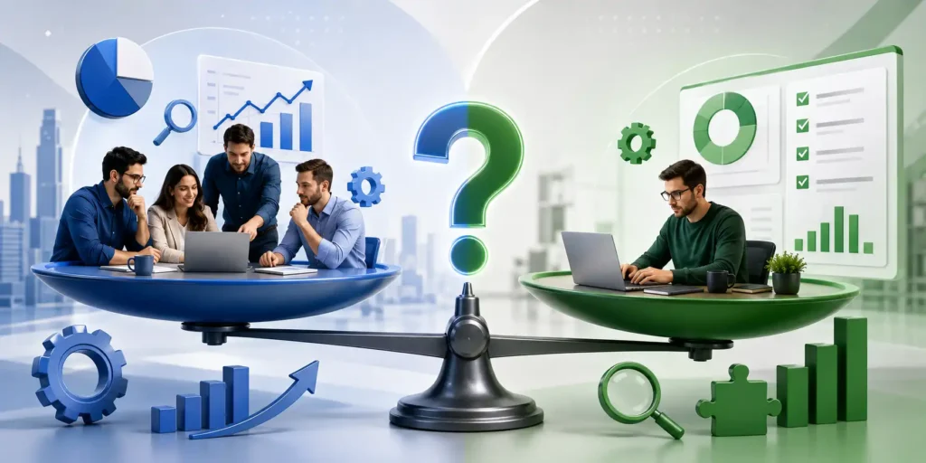 SEO agency vs in house Banner