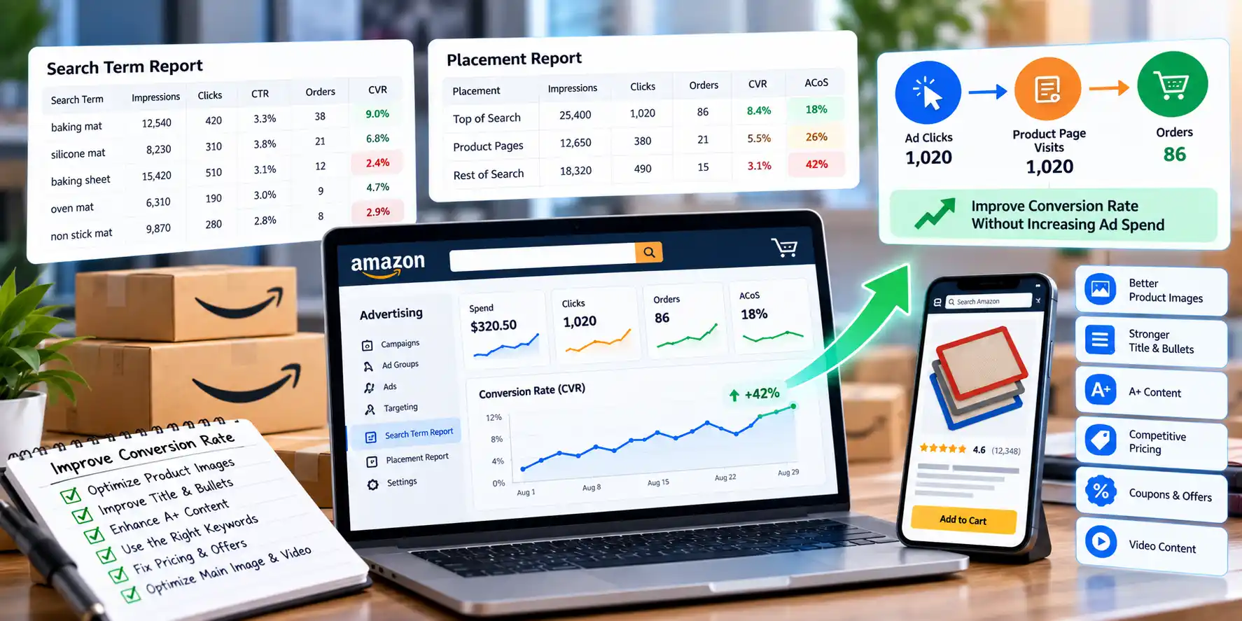 How to Improve Amazon PPC Conversion Rates Without Increasing Ad Spend