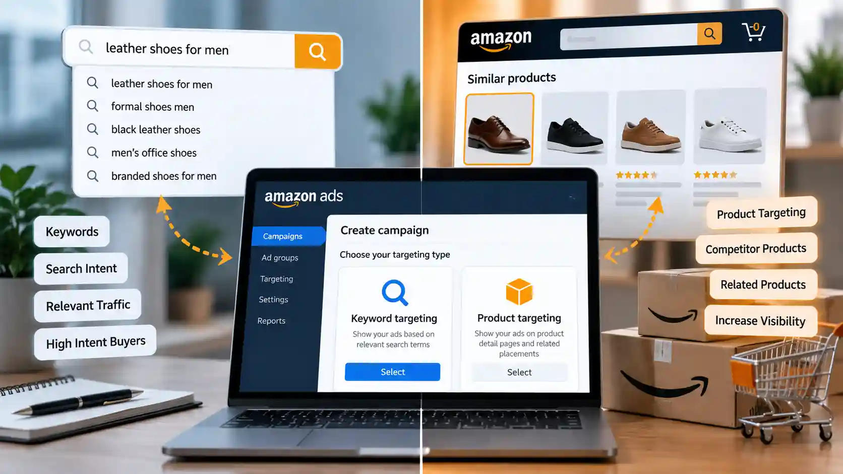 Amazon Product Targeting vs Keyword Targeting Explained