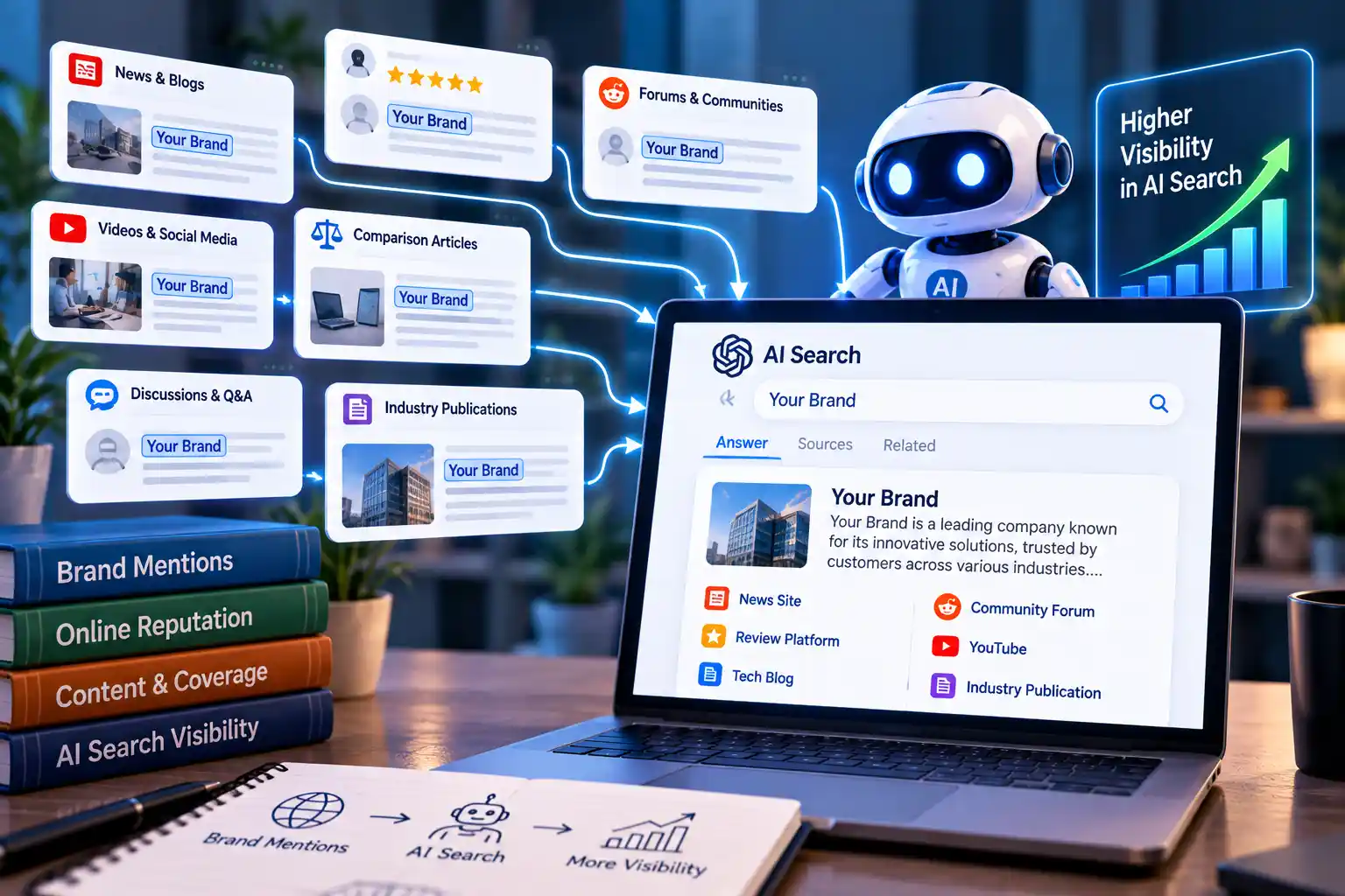 How Brand Mentions Influence Visibility in AI Search