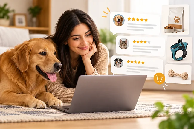 Pet-Owners-Read-Reviews-as-a-Stand-In Pet Owners Read Reviews as Stand In